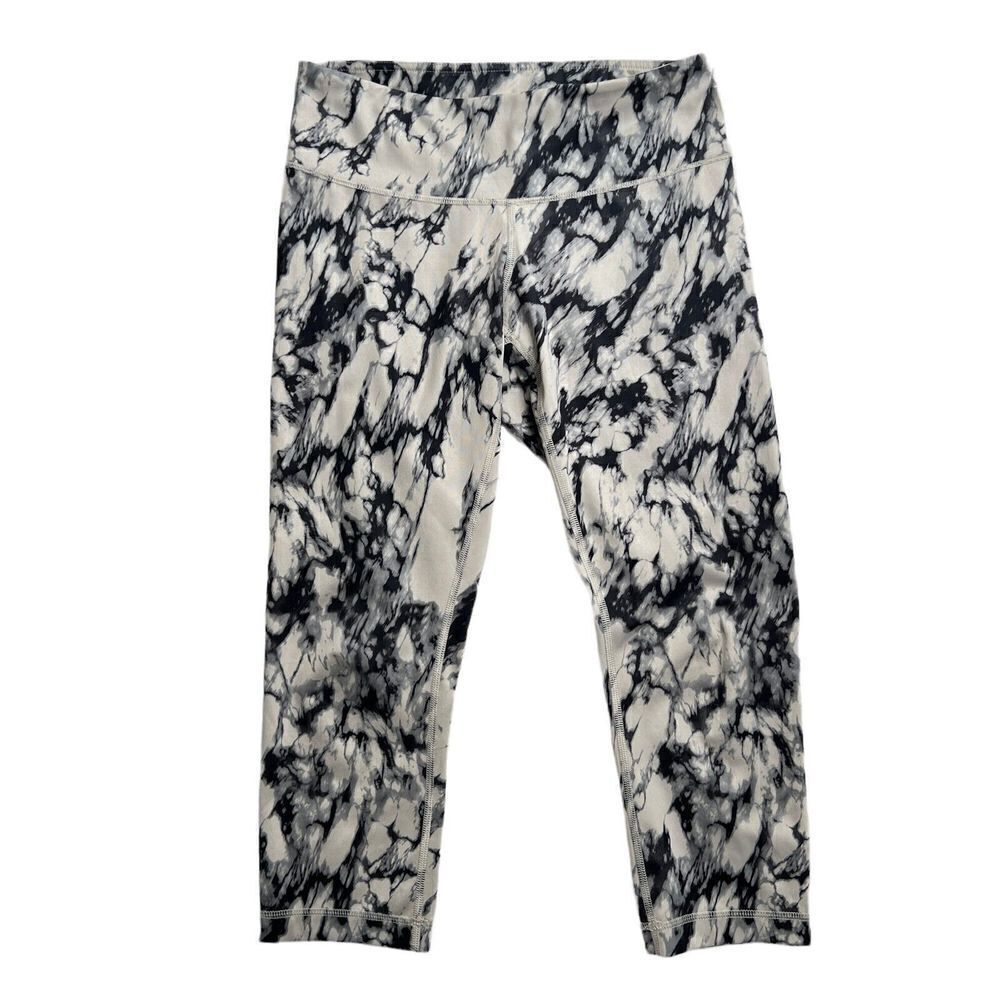 Lululemon Wunder Under Crop Full On Luxtreme Great Granite Black Mojave Tan 6